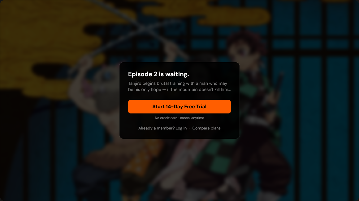 End-of-episode contextual paywall
